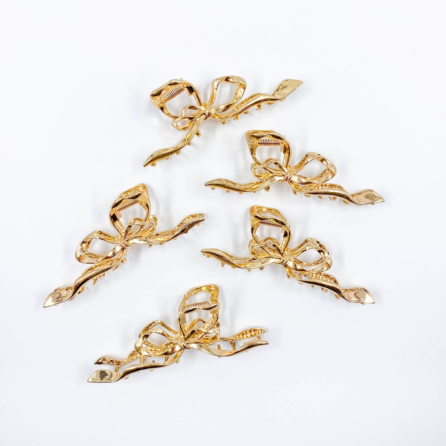 Gold Bow Hair Clip