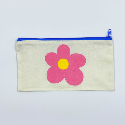 Hand-Painted Zippered Pouch